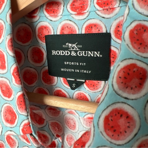 Rodd & Gunn Men’s S/S Watermelon Print Sports Fit Button Up Size S - Picture 6 of 13